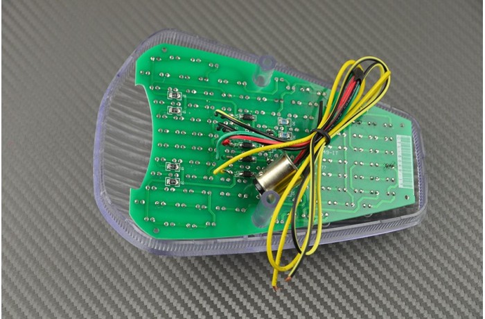 Feu Stop Led Clignotants Intégrés HONDA VTX 1800 CUSTOM 2002 - 2008 Feu Stop Led Clignotants Intégrés HONDA VTX 1800 CUSTOM 2002 - 2008
