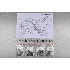 Kit Visserie Carénages Complets YAMAHA FZR 600 1989 - 1997