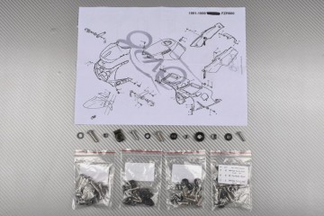 Kit de tornillos de carenados COMPLETOS YAMAHA FZR 600 1989 - 1997