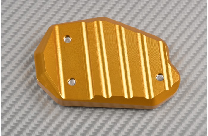 Anodised aluminum sidestand foot enlarger for many KAWASAKI