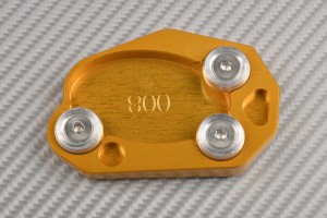 Anodised aluminum sidestand foot enlarger for many KAWASAKI