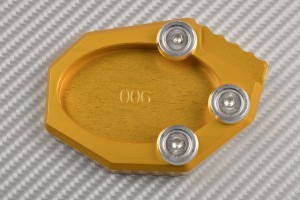 Anodised aluminum sidestand foot enlarger KAWASAKI VERSYS 650 / KLX 250 2010 - 2021 Anodised aluminum sidestand foot enlarger KAWASAKI VERSYS 650 / KLX 250 2010 - 2021