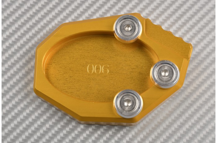 Anodised aluminum sidestand foot enlarger KAWASAKI VERSYS 650 / KLX 250 2010 - 2021 Anodised aluminum sidestand foot enlarger KAWASAKI VERSYS 650 / KLX 250 2010 - 2021
