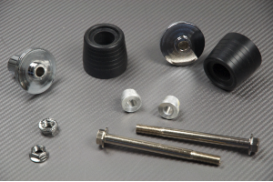 Pair of Universal Frame Sliders / Crash Pads without Offset Pair of Universal Frame Sliders / Crash Pads without Offset