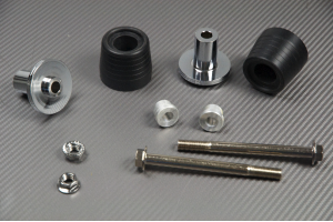 Pair of Universal Frame Sliders / Crash Pads without Offset Pair of Universal Frame Sliders / Crash Pads without Offset