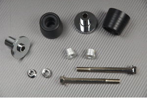 Pair of Universal Frame Sliders / Crash Pads without Offset Pair of Universal Frame Sliders / Crash Pads without Offset