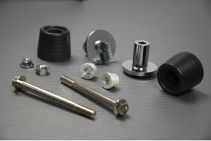 Pair of Universal Frame Sliders / Crash Pads without Offset Pair of Universal Frame Sliders / Crash Pads without Offset
