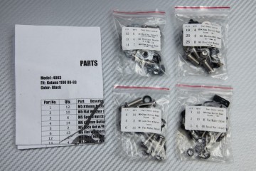 Kit Tornillería Carenados Completos SUZUKI GSXR 600 750 1100 1988 - 1993  Katana