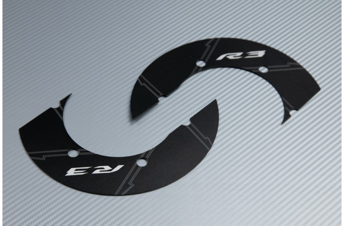 Transmission belt cover in anodised aluminum YAMAHA YZF R3 2016 - 2021 Transmission belt cover in anodised aluminum YAMAHA YZF R3 2016 - 2021