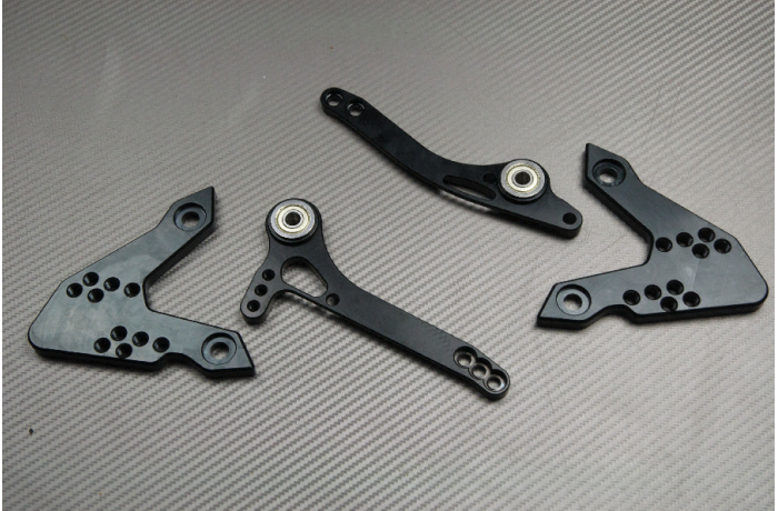 Platines Commandes Reculées KAWASAKI Z750 / Z750R / Z1000 2007 - 2013 Platines Commandes Reculées KAWASAKI Z750 / Z750R / Z1000 2007 - 2013