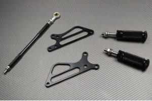 Platines Commandes Reculées KAWASAKI Z750 / Z750R / Z1000 2007 - 2013 Platines Commandes Reculées KAWASAKI Z750 / Z750R / Z1000 2007 - 2013