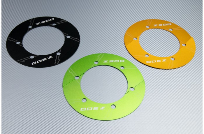 Transmission belt cover in anodised aluminum KAWASAKI Z300 2015 - 2017