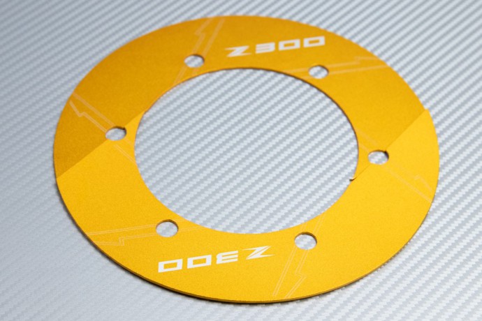 Transmission belt cover in anodised aluminum KAWASAKI Z300 2015 - 2017