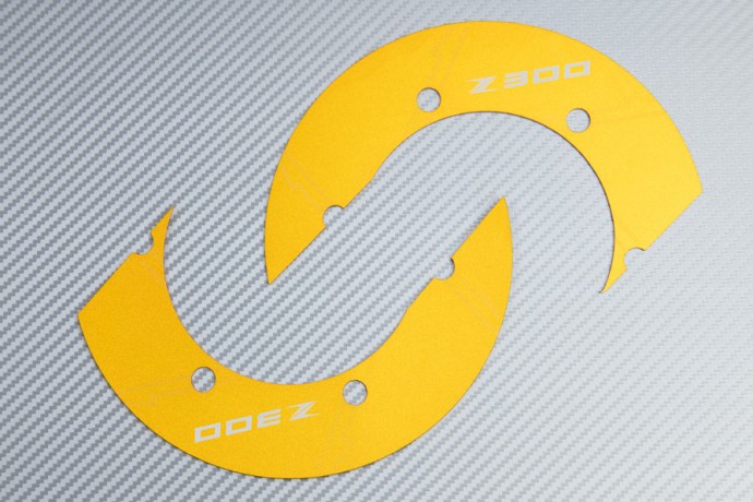 Transmission belt cover in anodised aluminum KAWASAKI Z300 2015 - 2017