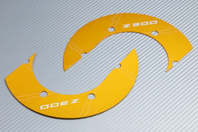 Transmission belt cover in anodised aluminum KAWASAKI Z300 2015 - 2017
