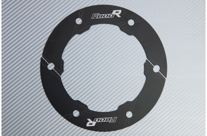 Transmission belt cover in anodised aluminum BMW F800 R 2009 - 2019 Transmission belt cover in anodised aluminum BMW F800 R 2009 - 2019