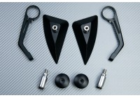 Paire de rétroviseurs embout de guidon Design Triangle