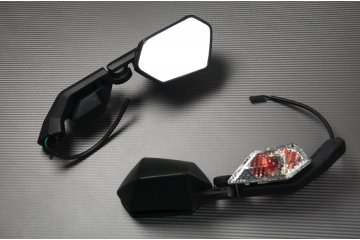 Paar Verstellbarer Rückspiegel mit Blinker Kawasaki ZX10R 08 / 10