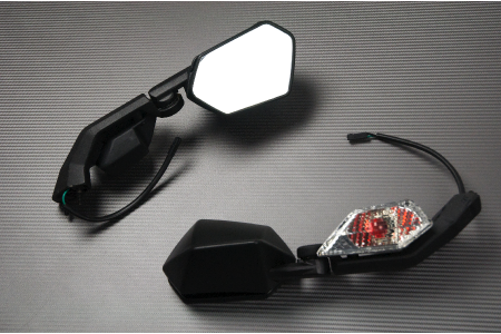 Paar Verstellbarer Rückspiegel mit Blinker Kawasaki ZX10R 08 / 10