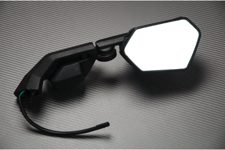 Pair of Aftermarket Rearview Mirrors with Integrated Turn Signals for KAWASAKI ZX10R 2008 - 2010