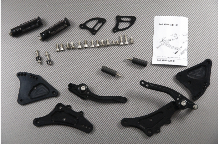 Estriberas retrasadas regulables BUELL XB9R / XB9S / XB12R / XB12S / S2 / EBR 1190 1994 - 2014