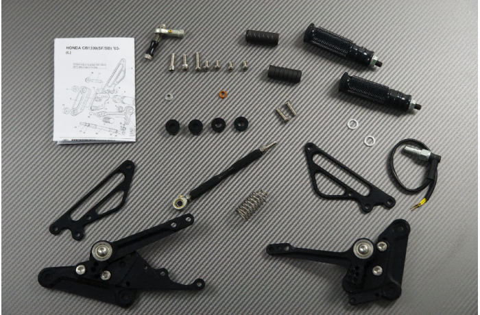Platines Commandes Reculées HONDA CB 1300 F / S 2003 - 2015 Platines Commandes Reculées HONDA CB 1300 F / S 2003 - 2015