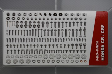 Juego de tornillería CROSS completos HONDA CR - CRF 50 / 80 / 85 / 125 / 150 / 250 / 350 / 450 / 600 / 650  (169 piezas)