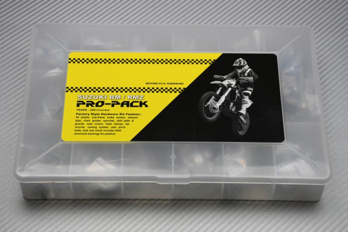 Juego de tornillería CROSS completos SUZUKI RM - RMZ - DR - DRZ 80 / 85 / 125 / 250 / 350 / 450 / 650