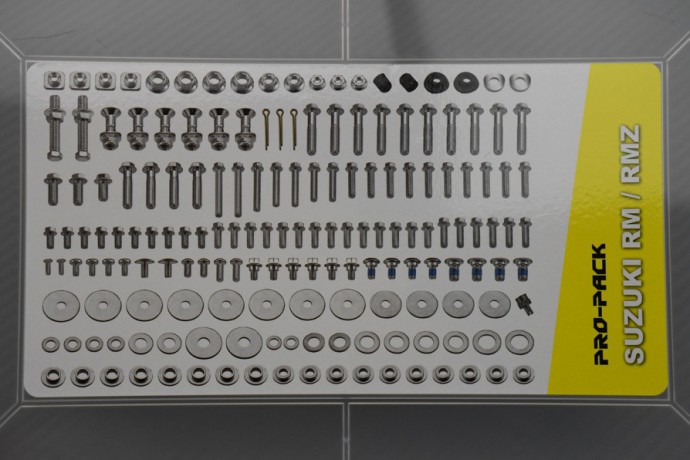 Kompletter Schraubensatz für Cross SUZUKI RM - RMZ - DR - DRZ 80 / 85 / 125 / 250 / 350 / 450 / 650
