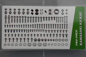 Kit visserie CROSS complet KAWASAKI KX - KXF - KLX - KLE - KLR 50 / 65 / 85 / 125 / 250 / 450 / 600 / 650 Kit visserie CROSS complet KAWASAKI KX - KXF - KLX - KLE - KLR 50 / 65 / 85 / 125 / 250 / 450 / 600 / 650
