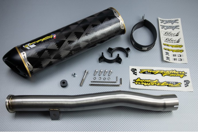 Échappement TWO BROTHERS Carbone SUZUKI GSXF Katana 600 / 750 1998 - 2006