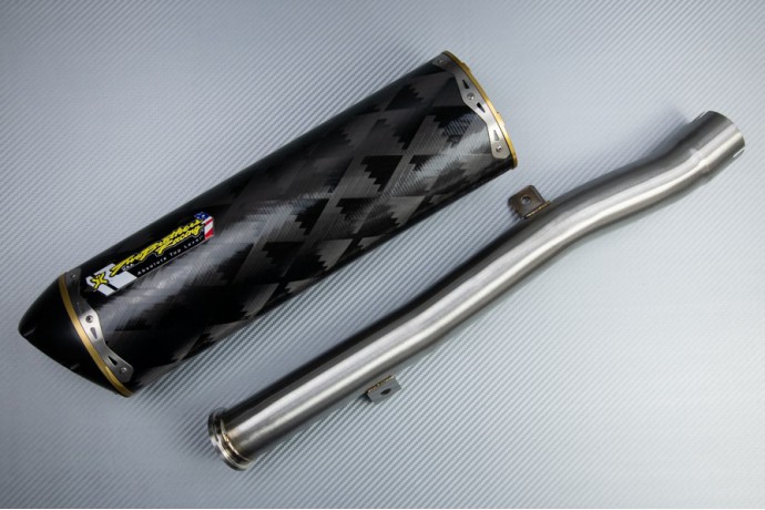 Échappement TWO BROTHERS Carbone SUZUKI GSXF Katana 600 / 750 1998 - 2006