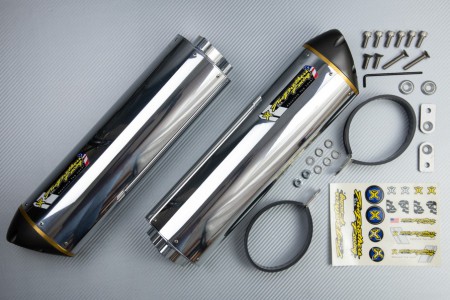 Escape TWO BROTHERS Aluminio / magnesio SUZUKI GSXR 1000 2007 - 2008
