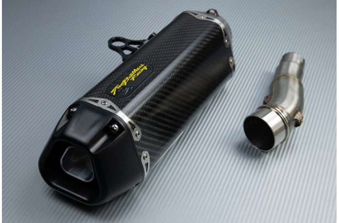 Escape TWO BROTHERS Carbono KAWASAKI NINJA 300 R / Z300 2011 - 2016