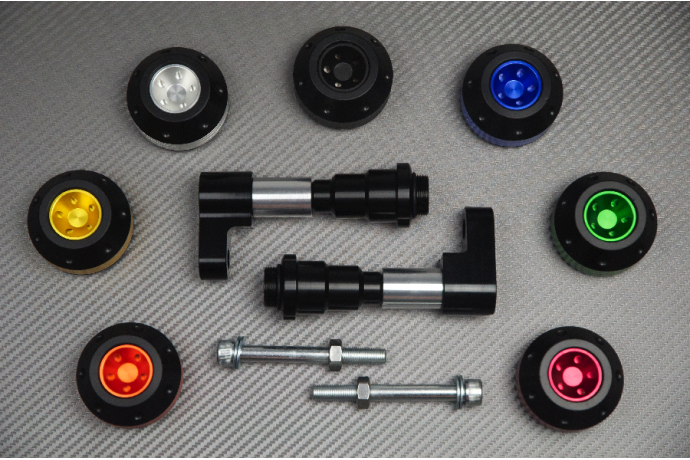 Pair of Frame Sliders / Crash Pads for KAWASAKI Z750 & Z-750 R