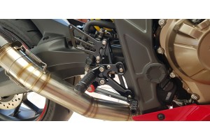 Estriberas retrasadas regulables HONDA CB650R / CBR 650 R 2019 - 2024 Estriberas retrasadas regulables HONDA CB650R / CBR 650 R 2019 - 2024