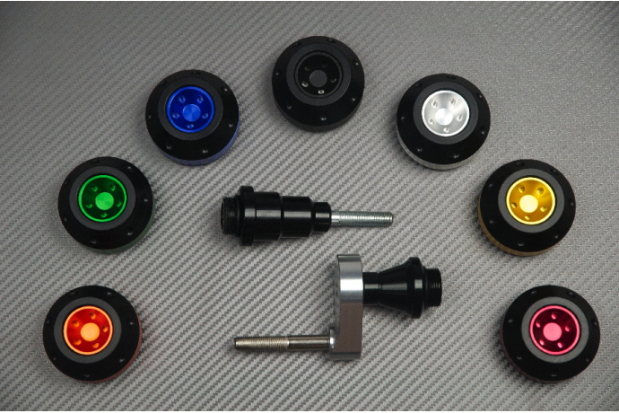 Pair of Frame Sliders / Crash Pads for KAWASAKI ZX6R 2007 - 2008