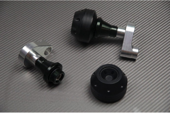 Pair of Frame Sliders / Crash Pads for KAWASAKI ZX10R 2004 - 2005