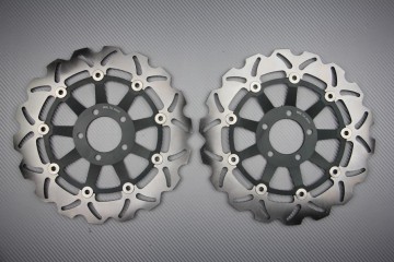 Paire de disques avant wave 300 mm nombreuses KAWASAKI