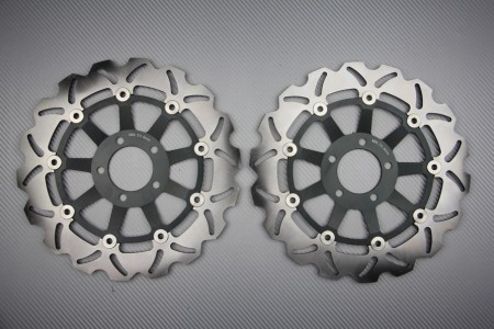 Paire de disques avant wave 300 mm nombreuses KAWASAKI