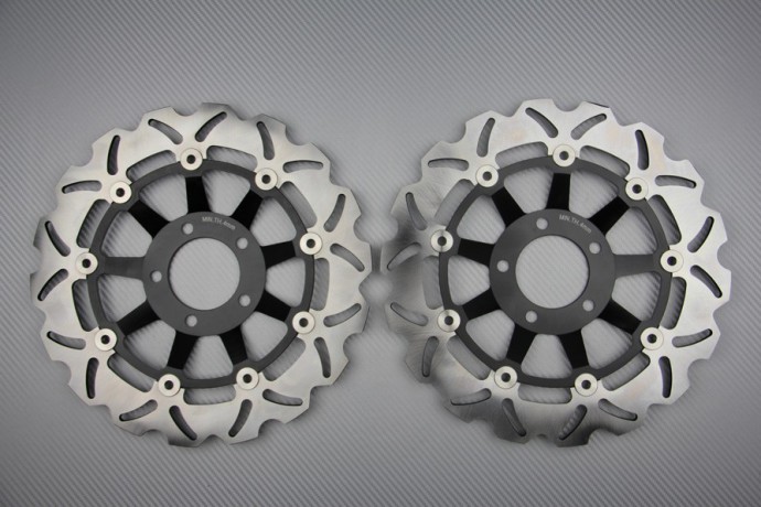 Coppia di dischi anteriore wave / margherita 300 mm SUZUKI precedenti al 2000 Coppia di dischi anteriore wave / margherita 300 mm SUZUKI precedenti al 2000
