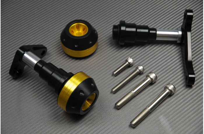 Pair of Frame Sliders / Crash Pads for KAWASAKI ZZR 1400 / ZX14 2006 - 2011 Pair of Frame Sliders / Crash Pads for KAWASAKI ZZR 1400 / ZX14 2006 - 2011