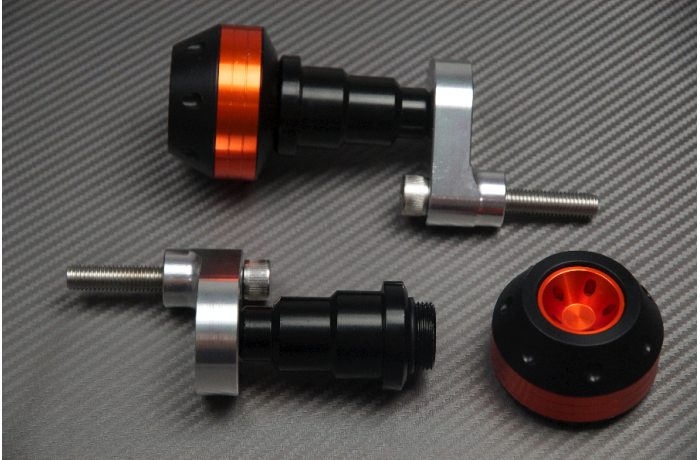 Pair of Frame Sliders / Crash Pads for KTM DUKE 990 2007 - 2013