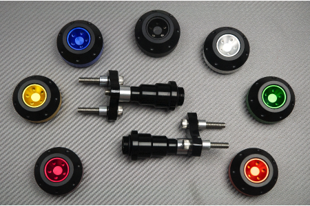 Pair of Frame Sliders / Crash Pads for SUZUKI VSTROM 650 2003 - 2016