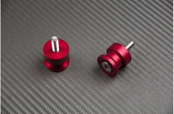 PAIR OF UNIVERSAL M8 X 12,5mm SWING ARM SPOOLS PAIR OF UNIVERSAL M8 X 12,5mm SWING ARM SPOOLS