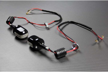 Paire de clignotants LED embout de guidon