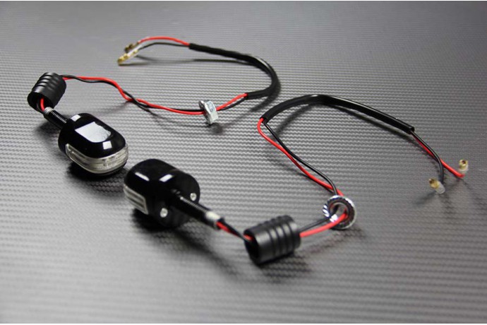 Pair of Universal LED Turn Signals (Bar-End Model)
