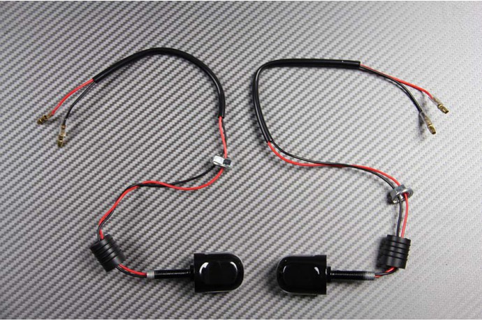 Pair of Universal LED Turn Signals (Bar-End Model)