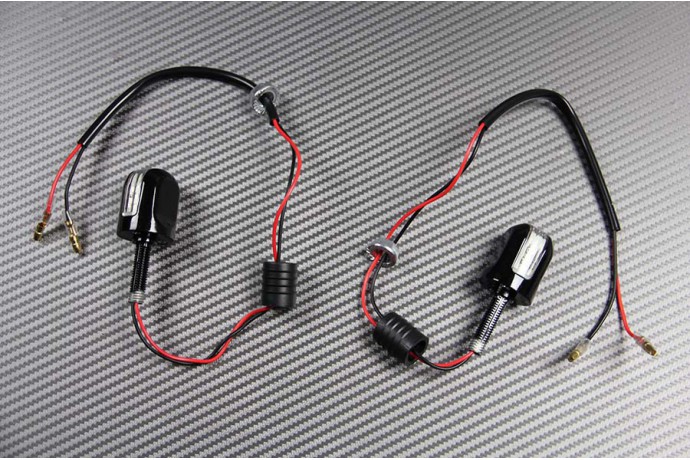 Pair of Universal LED Turn Signals (Bar-End Model)