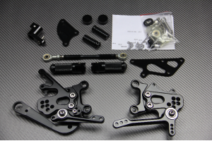 Estriberas retrasadas regulables APRILIA RSV4 / Tuono V4 1000 / 1100 2009 - 2020